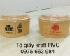 Tô giấy in nhiều màu đựng thức ăn