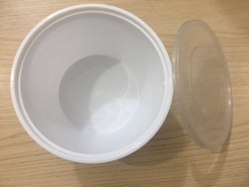 Tô nhựa tròn đựng thực phẩm nóng có nước 1000ml