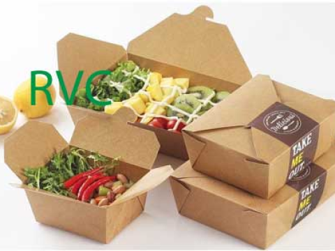 Hộp giấy kraft chống ngấm dùng đựng thức ăn mang đi