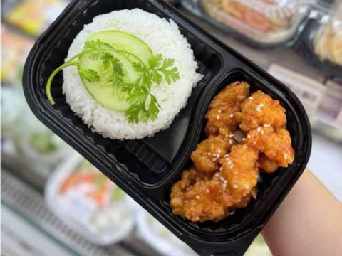 Hộp nhựa đựng cơm 2 ngăn chất lượng , giá tốt