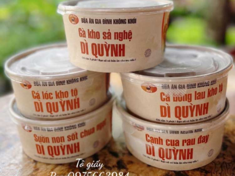 Xây dựng thương hiệu với hộp giấy đựng thức có in hình ảnh