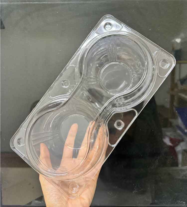 Hộp nhựa đựng 2 trái táo, lê