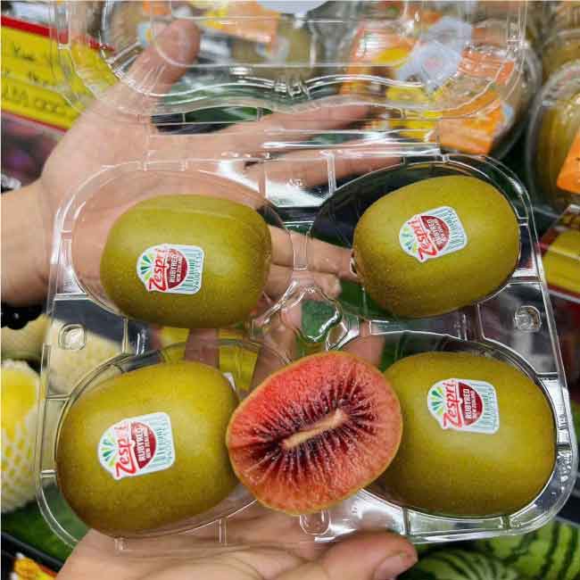 Hộp nhựa đựng 4 trái kiwi trong suốt