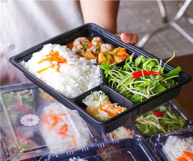 Hộp nhựa đựng cơm 4 ngăn JB25