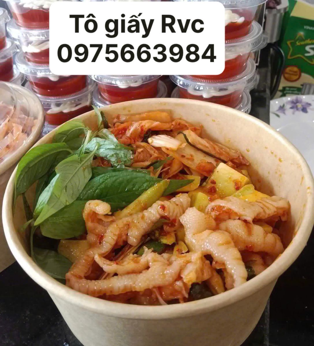 tô giấy kraft có nắp