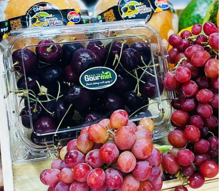 Hộp nhựa đựng cherry