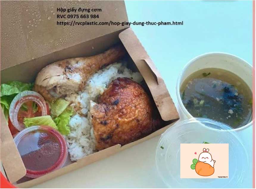 hộp giấy đựng thức ăn kraft 