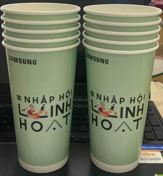 dịch vụ in ly giấy 700ml theo yêu cầu