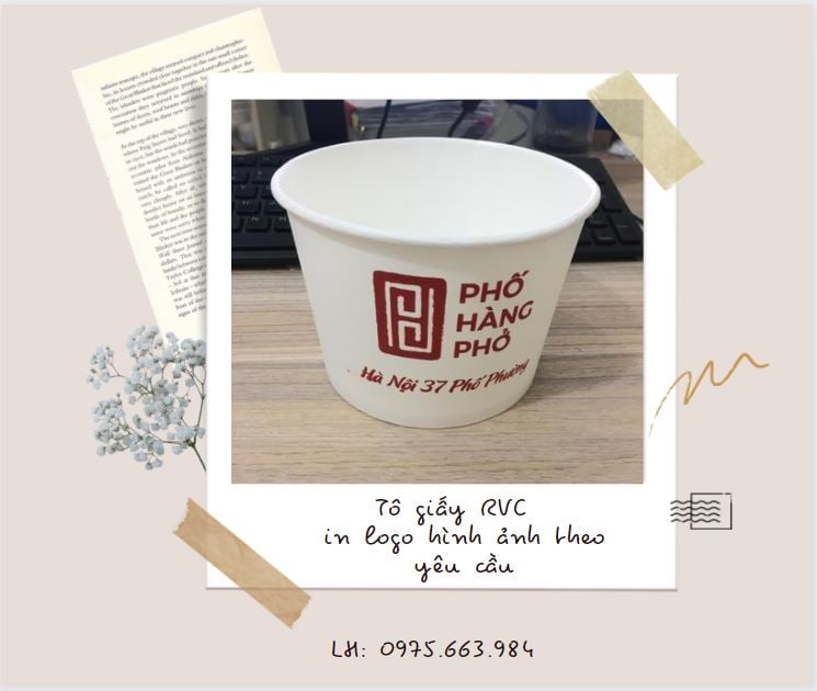tô giấy đựng thức ăn nóng