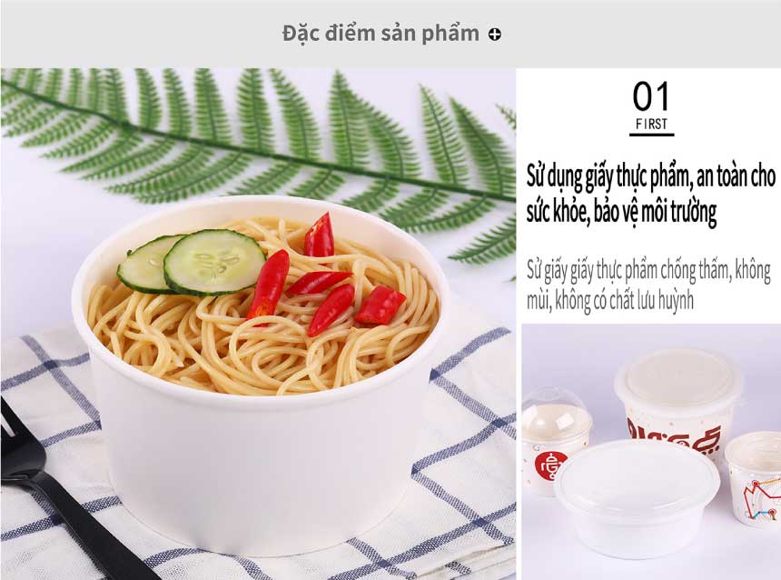 tô giấy 20oz đựng thực phẩm