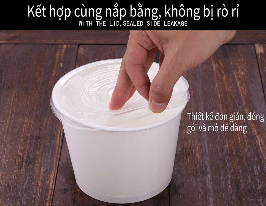 tô giấy đựng thực phẩm nóng