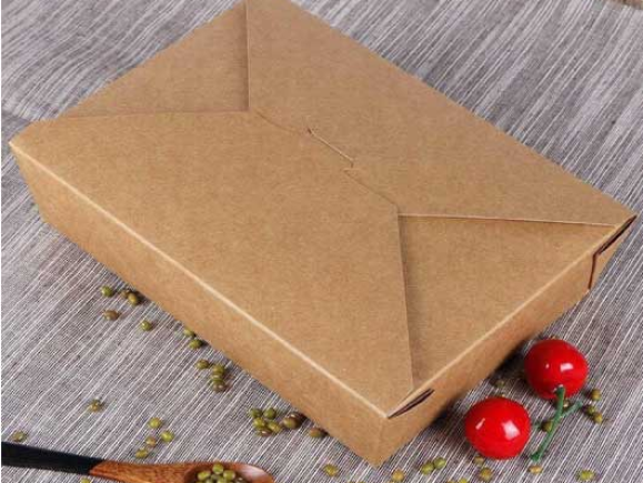 Hộp Giấy Kraft Nắp Gài Tay Chéo Đựng Thức Ăn 1400 ml