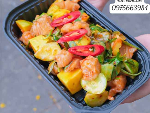 Hộp nhựa JB17 đế đen nắp trong đựng thức ăn giá tốt